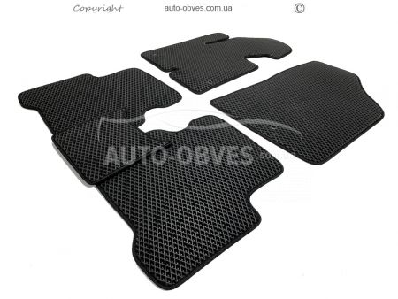 Floor mats Hyundai Santa Fe 2013-2016 black 5 pcs - type: Eva фото 2