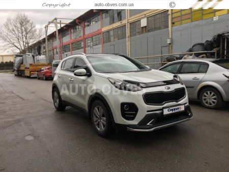 Дефлектор капота мухобойка Kia Sportage 2019-2021 - тип: турция фото 3