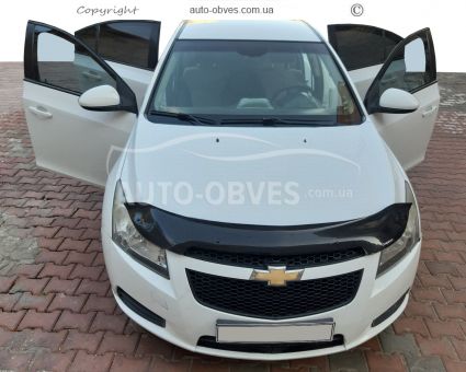 Дефлектор капота мухобойка Chevrolet Cruze 2009-2016 - тип: турция фото 5