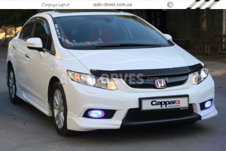 Дефлектор капота мухобойка Honda Civic SD IX 2013-2016 - тип: турция фото 5