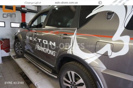 Door sill protection for Ssangyong Rexton W 2012-2016 фото 3