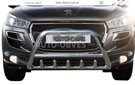 Front bar Peugeot 4008 2012-2014 - type: standard фото 0
