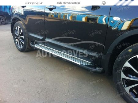 Running boards Nissan Qashqai 2010-2014 - Style: BMW фото 4