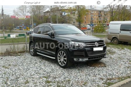 Профильные подножки Volkswagen Touareg 2010-2017 - style: Range Rover фото 2