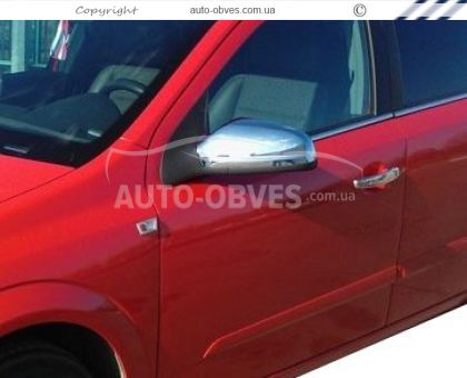 Covers for mirrors Opel Astra H 2009-2013 stainless steel фото 1