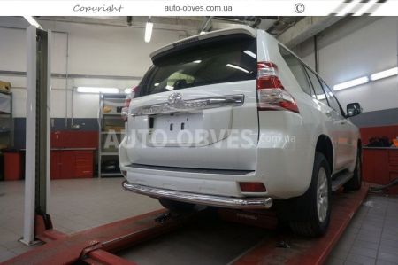 Toyota Prado 150 rear bumper protection - type: single pipe d:76 mm фото 1