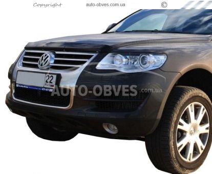 Covers for the radiator grille Volkswagen Touareg, stainless steel of 4 elements фото 4