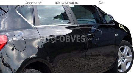 Окантовка вікон нижня для Opel Astra J 2010-2016 - тип: hb фото 4