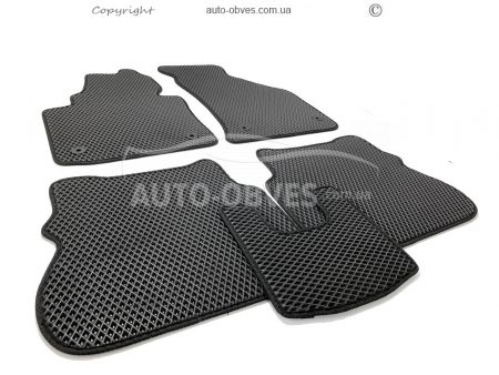 Floor mats Volkswagen Caddy 2015-2020 black 5 pcs - type: Eva фото 0