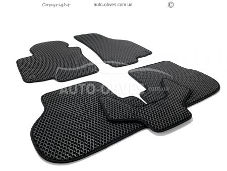Floor mats Volkswagen Golf VI black 5 pcs - type: Eva фото 0