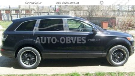 Накладки на молдинги дверних стійок Audi Q7 - тип: нержавійка фото 2