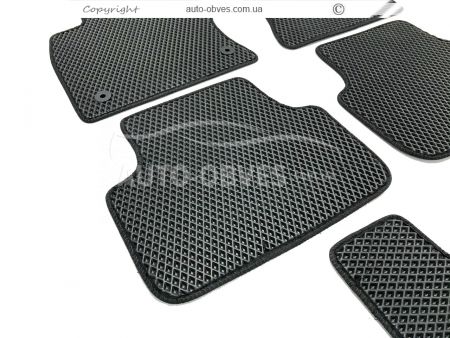Floor mats Volkswagen Jetta 2018-... black 5 pcs - type: Eva фото 4