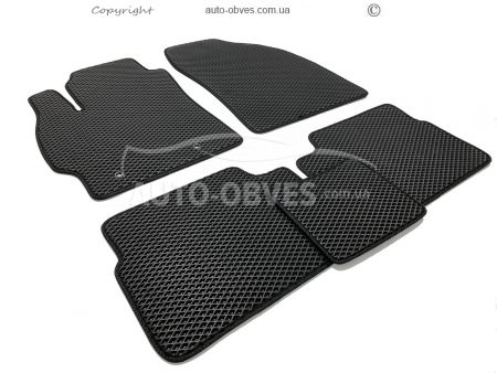Floor mats Toyota Corolla 2007-2012 black 5 pcs - type: Eva фото 0