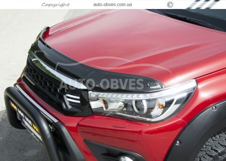 Дефлектор капоту Toyota Hilux 2015-2020 фото 8