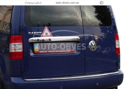 Накладка над номером VW Caddy 2010-2015 на 2 дверный вариант фото 2