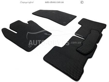 Floor mats for Jeep Renegade 2014-... black 4 pcs - type: Eva фото 1