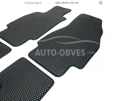 Floor mats Renault Megane II 2002-2008 - black 5 pcs - type: Eva фото 3