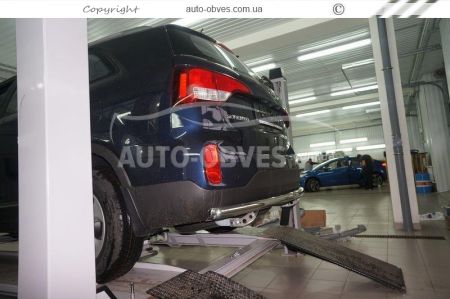 Rear bumper protection Kia Sorento 2013-2016 - type: single pipe фото 2