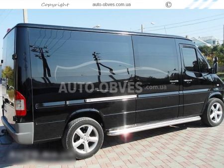 Боковые площадки Mercedes Sprinter 1996-2006 - L1\L2\L3 базы Ø:42|51|60мм фото 6