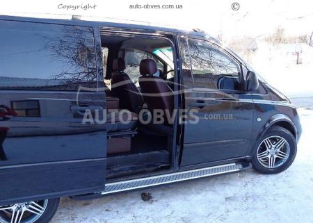 Подножки Mercedes Vito, Viano - L1\L2\L3 базы - style: BMW фото 3