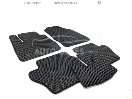 Floor mats Ford Fiesta 2013-2017 black 5 pcs - type: Eva фото 0
