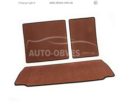 Toyota Sequoia floor mats - type: 3 rows of eva, middle row - armrest фото 10