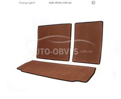 Toyota Sequoia floor mats - type: 3 rows of eva, middle row - armrest фото 9