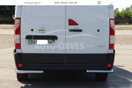 Rear bumper protection Nissan NV400, Opel Movano, Renault Master - type: single corners фото 2