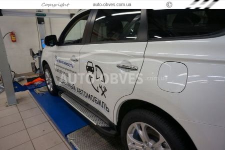 Підніжки Mitsubishi Outlander 2013-2015 - style: BMW фото 6