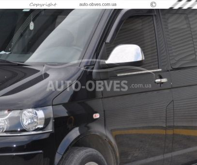 Накладки на зеркала Volkswagen T5 нержавейка фото 3