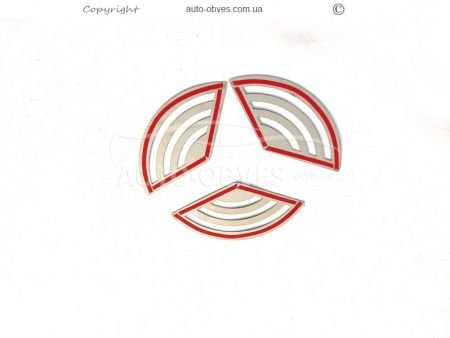 Накладки вставки в логотип Mercedes Actros MP4, MP5 фото 2