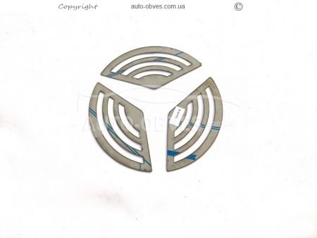 Накладки вставки в логотип Mercedes Actros MP4, MP5 фото 1