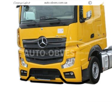 Защита бампера Mercedes Actros MP4 MP5 - цвет: черный - дополнительная услуга: уст диодов -> 3-5 рабочих дня фото 0