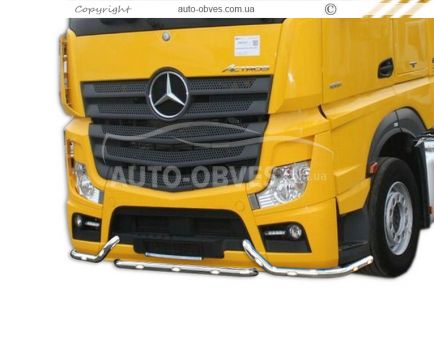 Protection of the front bumper of Mercedes Actros MP4 MP5 - additional service: installation of diodes -> 3-5 working days фото 0