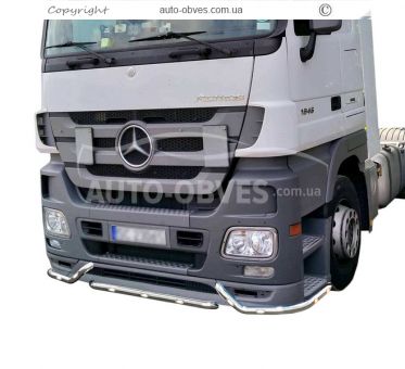 Защита переднего бампера Mercedes Actros MP2 - дополнительная услуга: уст диодов -> 3-5 рабочих дня фото 0
