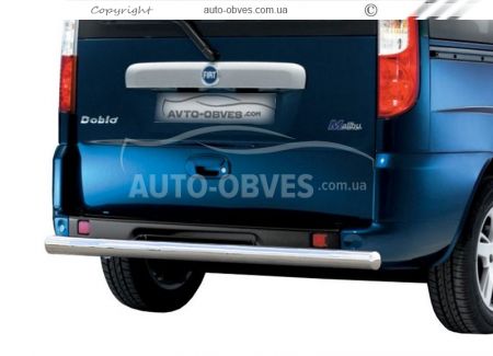 Rear bumper protection Fiat Doblo 2001-2012 - type: single pipe фото 0