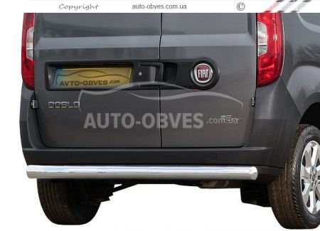 Fiat Doblo rear bumper protection - type: single pipe фото 0