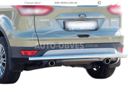 Захист заднього бампера Ford Kuga 2017-2020 - тип: одинарна труба фото 0