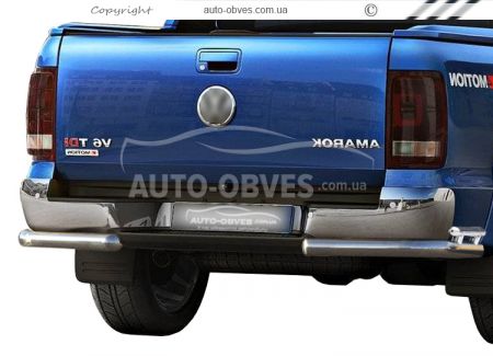 Защита заднего бампера Volkswagen Amarok - тип: двойные углы фото 0