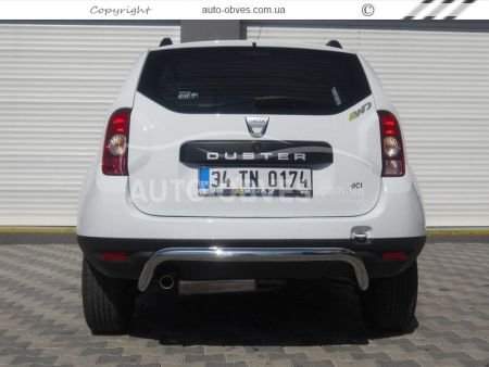 Rear bumper protection Nissan Juke 2014-2019 - type: U-shaped, option 2 фото 2