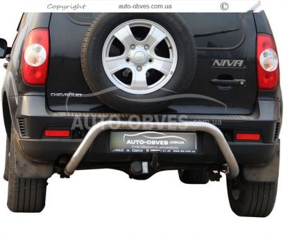 Chevrolet Niva rear bumper protection - type: U-shaped фото 0