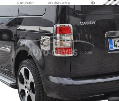 Накладки на молдинг сдвижной двери VW Caddy 2010-2015 на оригинальные пассажиры фото 1