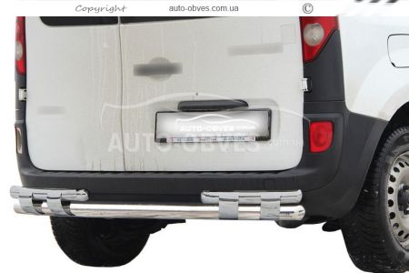 Bumper protection Fiorino, Nemo, Bipper - type: on plates, without parking sensors фото 0