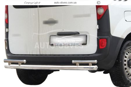 Rear bumper protection Fiorino, Nemo, Bipper - type: on struts, without parking sensors фото 0