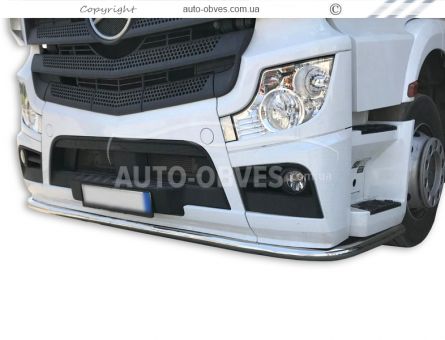 Front bumper protection Mercedes Actros MP4 - additional service: installation of diodes фото 0