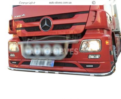 Защита переднего бампера Mercedes Actros MP2 - доп услуга: установка диодов фото 1