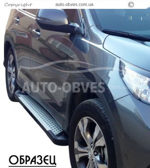 Алюминиевые подножки Hyundai Creta - style: BMW фото 4