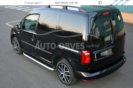 Profile running boards Volkswagen Caddy 2004-2010 - Style: Range Rover фото 1