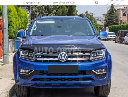 Hood deflector flyswatter Volkswagen Amarok 2016-... - type: turkey фото 3