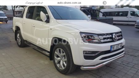 Защита переднего бампера Volkswagen Amarok 2016-... фото 3